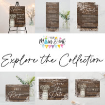 Rustic Wood and Lace Wedding.