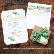 Whimsy + Typography Christmas Party Collection