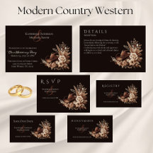 Modern Elegant Country Western-Floral 