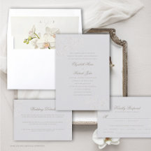 Orchid Heirloom Faux Ivory Formal Classic Wedding