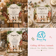 Calling All Party Animals Farm Birthday Collection