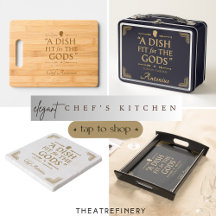 Elegant Gold Shakespeare's Gourmet