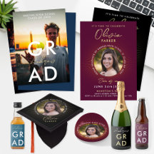 BURGUNDY   BLUE   BLACK STYLISH GRADUATION