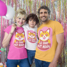 Orange Tabby Cat Says Meow in French