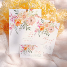 Baby In Bloom   Blush & Teal Spring Baby Shower