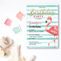 Flamingo Gold Birthday