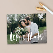 Wedding Thank You Postcards