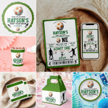 Soccer First Year Down 1st Birthday Party 