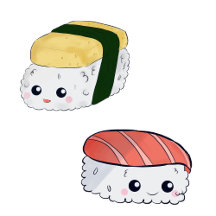 Kawaii Sushi Maki Cute Pattern