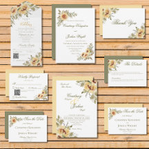 Rustic Soft Sunflowers Wedding
