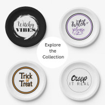 Halloween Party Ideas for Adults - paper plates