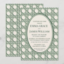 Sage Green Garden Rattan Wedding Suite