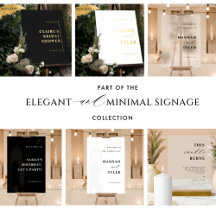 Minimal Elegant Wedding and Events Signage