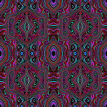 Trippy Seafoam Green and Magenta Abstract Pattern