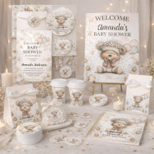 Whimsical Teddy Bear Baby Shower Design 