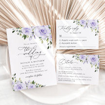Lilac Flowers Wedding Collection