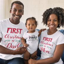 Baby's first Christmas family matching gifts