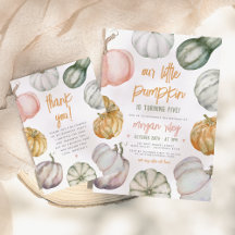Our Little Pumpkin Cute Boho Fall Birthday Party