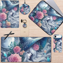 Celestial Rose Witch Dreamscape Tech Accessories
