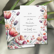 Tulip garden wedding