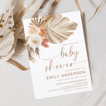Pampas Grass Boho Desert Baby Shower Collection
