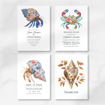 Floral Coastal Nautical Beach Wedding Collection
