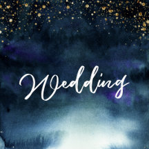 Navy Blue Gold   Starry Night Wedding