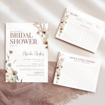 Watercolor Wildflower Bridal Shower