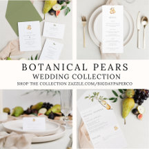 Botanical Pears Wedding Collection