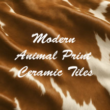 Modern Animal Print Ceramic Tiles