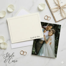 Elegant Flat Note Cards Collection