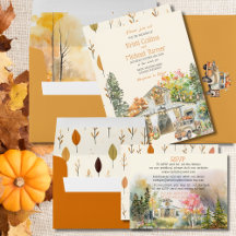 Colorful Fall Wedding Cute Rustic White Barn