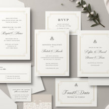 Formal Traditional Wedding Stationery Suite 