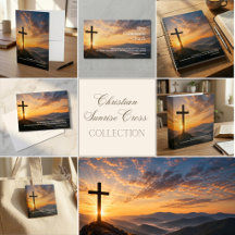Christian Sunrise Cross Lamentations Bible Verse