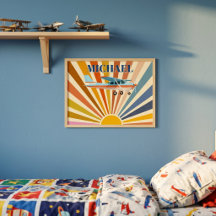 Vintage Retro Airplanes Fun Wall Art Posters