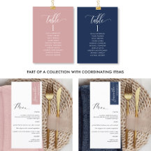Dusty Rose and Navy Wedding and Events Products