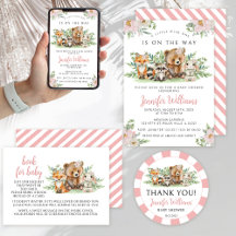 Girl Woodland baby shower