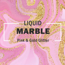Modern Precious Pink Gold Marble