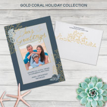 Gold Coral Coastal Holiday Nautical Collection