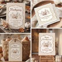 Hand Drawn Thanksgiving Party