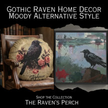 Gothic Raven Home Decor - Moody Alternative Style