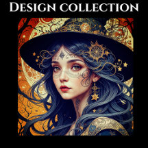 Halloween Theme with Tattooed Witch