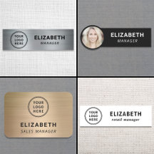 Modern Employee Name Tags