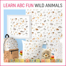 Learn ABC Fun Wild Animals for Kids