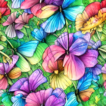 Colorful Watercolor Garden Collection