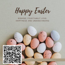 Peeking Pastel Joy: A Soft Pink Easter Card