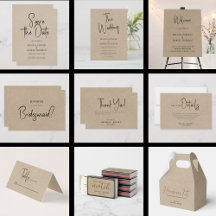 Minimalistic Ten Linen Texture Wedding Collection