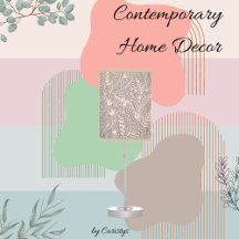 Home Decor Light Brown, Blush Pink, Blue Green