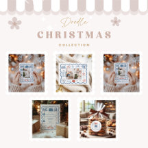 Christmas Doodle Line Art Holiday