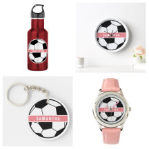 Soccer Sporty Monogram - Pink